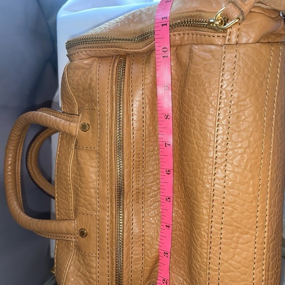 Aimee Kestenberg Car-Go Satchel Purse Handbag Shoulder Crossbody Bag Brown Zip - Picture 12 of 16